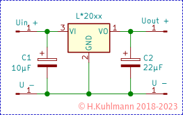 Universal Spannungsregler LDO55 verschiedene AusgangsspannungenBausatz 